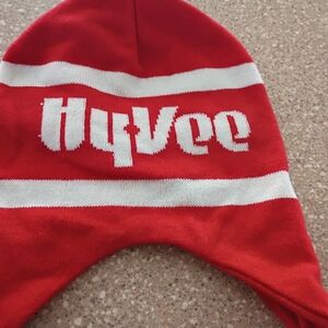 Hy-Vee Red and White Beanie